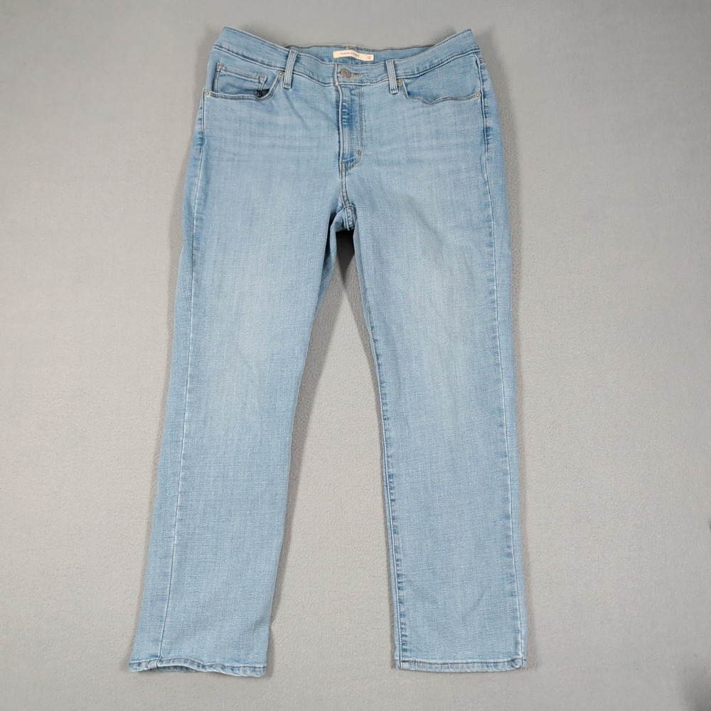 Levi's Jeans Women 12 Light Blue Classic Straight Denim Casual Pants